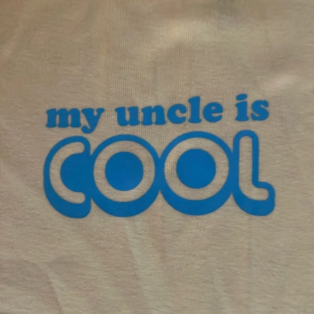 My Uncle is cool Baby Onesie